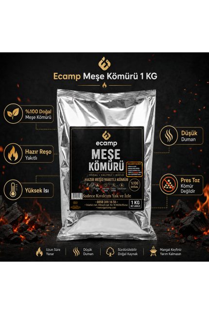 ECAMP Meşe Kömürü 1 KG
