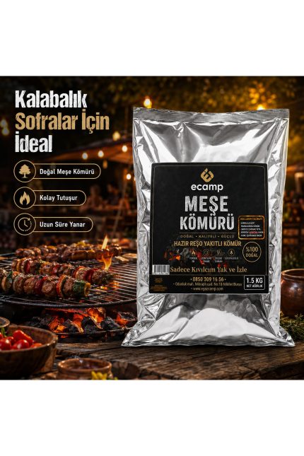 ECAMP Meşe Kömürü 1.5 KG
