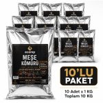 ECamp Doğal Meşe Mangal Kömürü Hazır Reşo Yakıtlı 1 KG x 10 Adet – Toplam 10 KG