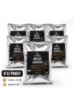 E-Camp Doğal Meşe Mangal Kömürü Hazır Reşo Yakıtlı 1,5 KG × 6 Adet