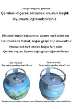 GÜVEN Küçük Tüp Musluğu Katmer Uçlu Sac Pürmüz Yüksek Basınç 2mt Hortum Kelepçe - Görsel 4